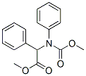 methyl 2-(methoxycarbonyl-phenyl-amino)-2-phenyl-acetate 结构式