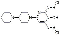 3-hydroxy-2-imino-6-[4-(1-piperidyl)-1-piperidyl]pyrimidin-4-amine dihydrochloride 结构式
