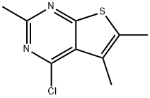 4-氯-2,5,6-三甲基噻吩并[2,3-D]嘧啶, 83548-58-7, 结构式