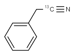 苯基(乙腈-1-13C) 结构式