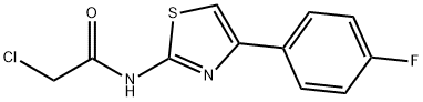 2-氯-N-[4-(4-氟苯基)噻唑-2-基]乙酰胺 结构式