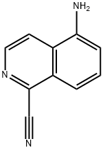 5-氨基异喹啉-1-甲腈 结构式