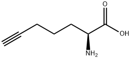 (2S)-2-氨基-6-庚炔酸, 835627-45-7, 结构式