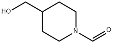 4-(羟甲基)哌啶-1-甲醛 结构式