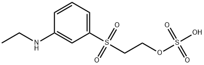 3-N-ETHYL-AMINOPHENYL(BETA-SULFATOETHYL)SULFONE, Struktur