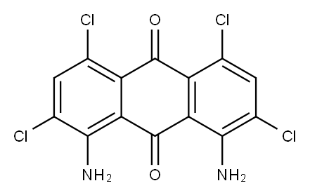 1,8-diamino-2,4,5,7-tetrachloroanthraquinone 结构式