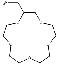 1,4,7,10,13-PENTAOXACYCLOPENTADECANE-2-METHANAMINE Struktur