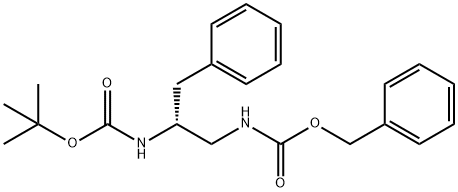(S)-1-CBZ-AMINO-2-BOC-AMINO-3-PHENYL-PROPANE Structure
