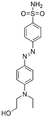 4-[[4-[エチル(2-ヒドロキシエチル)アミノ]フェニル]アゾ]ベンゼンスルホンアミド 化学構造式