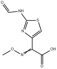 2-(2-FORMYLAMINO-1,3-THIAZOL-4-YL)-2-(METHOXYIMINO)ACETIC ACID 结构式