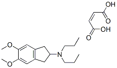 5,6-DIMETHOXY-2-(DI-N-PROPYLAMINO)INDAN MALEATE Structure