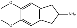 5,6-DIMETHOXY-2,3-DIHYDRO-1H-INDEN-2-AMINE 结构式