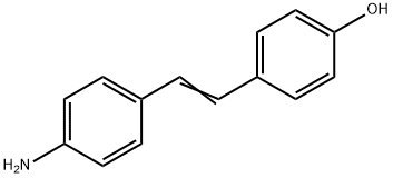 4-(4-氨基苯乙烯基)苯酚, 836-44-2, 结构式