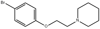 1-[2-(4-ブロモフェノキシ)エチル]ピペリジン 化学構造式