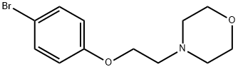 4-[2-(4-ブロモフェノキシ)エチル]モルホリン 化学構造式