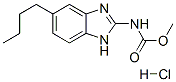 Carbamic acid, (5-butyl-1H-benzimidazol-2-yl)-, methyl ester, monohydrochloride Structure