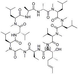 环孢菌素 H, 83602-39-5, 结构式