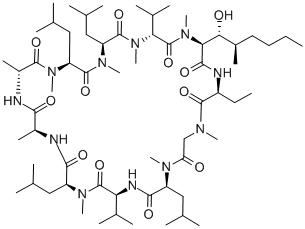 双氢环孢菌素H, 83602-88-4, 结构式