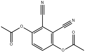 1,4-DIACETOXY-2,3-DICYANOBENZENE Structure