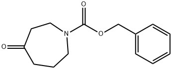 4-オキソアゼパン-1-カルボン酸ベンジル 化学構造式