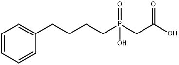 ((4-Phenylbutyl)hydroxyphosphoryl)acetic acid Structure