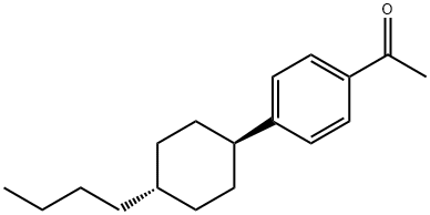 4'-(TRANS-4-N-BUTYLCYCLOHEXYL)ACETOPHENONE Structure