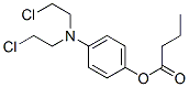 [4-[bis(2-chloroethyl)amino]phenyl] butanoate Structure