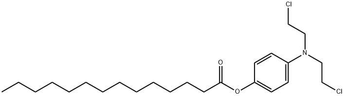 [4-[bis(2-chloroethyl)amino]phenyl] tetradecanoate Struktur