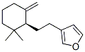 3-[2-[(S)-2,2-ジメチル-6-メチレンシクロヘキサン-1β-イル]エチル]フラン 化学構造式