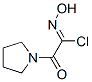1-Pyrrolidineethanimidoyl chloride, N-hydroxy-alpha-oxo- (9CI) 结构式