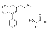 2-Naphthalenemethanamine, 1,2-dihydro-N,N-dimethyl-4-phenyl-, ethanedi oate (1:1) 结构式