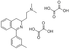 3,4-Dihydro-N,N-dimethyl-1-(3-methylphenyl)-3-isoquinolineethanamine e thanedioate (1:2),83658-44-0,结构式