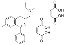 3-Isoquinolinemethanamine, 3,4-dihydro-N,N-diethyl-7-methyl-1-phenyl-,  (Z)-2-butenedioate(1:2)|