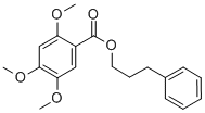 BENZOIC ACID, 2,4,5-TRIMETHOXY-, 3-PHENYLPROPYL ESTER Structure
