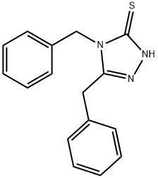 4,5-二苄基-4H-1,2,4-三唑-3-硫醇, 83673-68-1, 结构式