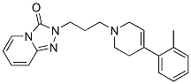 2-[3-[4-(2-メチルフェニル)-1,2,5,6-テトラヒドロピリジン-1-イル]プロピル]-1,2,4-トリアゾロ[4,3-a]ピリジン-3(2H)-オン 化学構造式