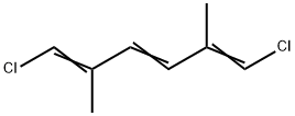 1,6-ジクロロ-2,5-ジメチル-1,3,5-ヘキサトリエン 化学構造式