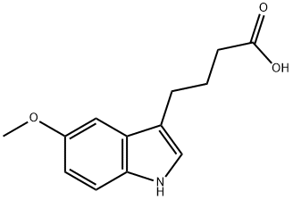 5-メトキシインドール-3-酪酸 化学構造式