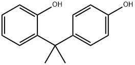 4-[1-(2-ヒドロキシフェニル)-1-メチルエチル]フェノール 化学構造式