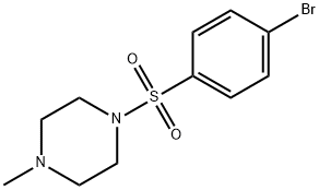1-(4-BROMOPHENYLSULFONYL)-4-METHYLPIPERAZINE, 837-12-7, 结构式