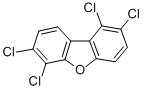 1,2,6,7-テトラクロロジベンゾフラン 化学構造式