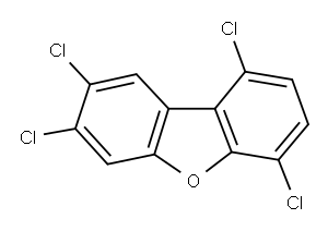 1,4,7,8-TETRACHLORODIBENZOFURAN, 83704-29-4, 结构式