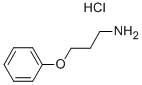 (3-フェノキシプロピル)アミン塩酸塩 化学構造式