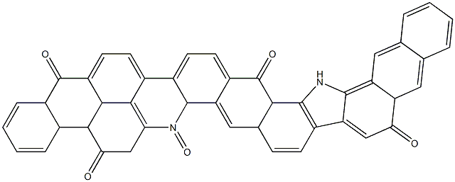 5H-anthra[2,1,9-mna]naphth[2'',3'':6',7']indolo[2',3':5,6]naphth[2,3-h]acridine-5,7,12,20,25(6H,19H)-pentone Struktur