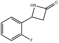 4-(2-氟苯基)氮杂环丁烷-2-酮, 83725-17-1, 结构式