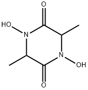 2,5-Piperazinedione,1,4-dihydroxy-3,6-dimethyl-(9CI) Struktur