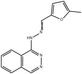 5-Methyl-2-furancarbaldehyde (1-phthalazinyl)hydrazone Struktur