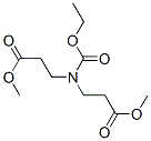 methyl N-(ethoxycarbonyl)-N-(3-methoxy-3-oxopropyl)-beta-alaninate Struktur