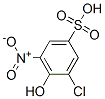 3-chloro-4-hydroxy-5-nitrobenzenesulphonic acid Struktur