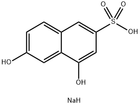 4,6-ジヒドロキシナフタレン-2-スルホン酸ナトリウム 化学構造式